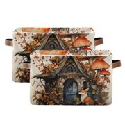 Magic Mushrooms and Fox Storage Basket Large