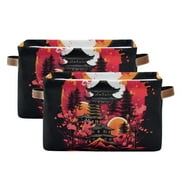 Magic Towels in Red Storage Basket Large