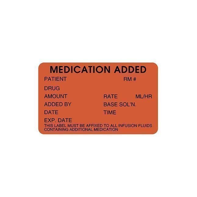 Medication Added Labels