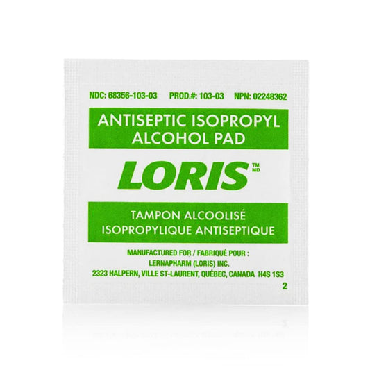 Medium and large alcohol pads