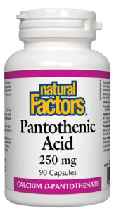 Natural Factors: Pantothenic Acid 250 mg