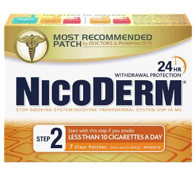 NICODERM STEP 2 14MG CLEAR PATCHNICODERM STEP 2 14MG CLEAR PATCH
