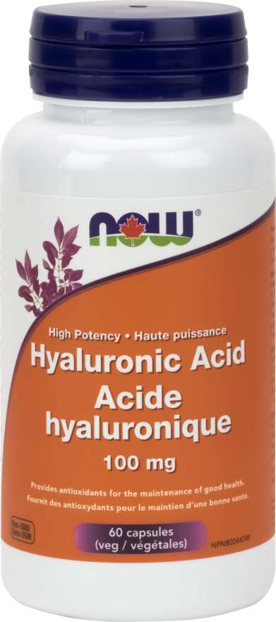 NOW: Hyaluronic Acid 100 mg Veg Capsules