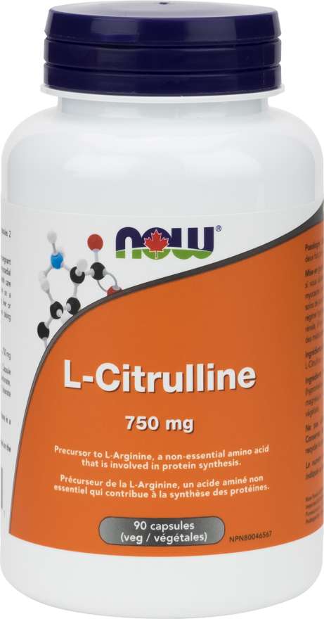 NOW: L-Citrulline 750 mg Veg Capsules