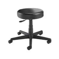 Ea/1 Pneumatic Stool W/Out Back Revolving Adjustable 5-Caster Base (24"W X 16.5-22"H) Glide