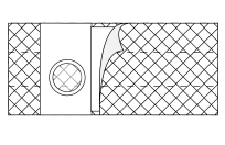 Ea/1 Flat Panel Cool Comfort 6In, Xlarge, 2 7/8In Right Side Opening (Non-Returnable)