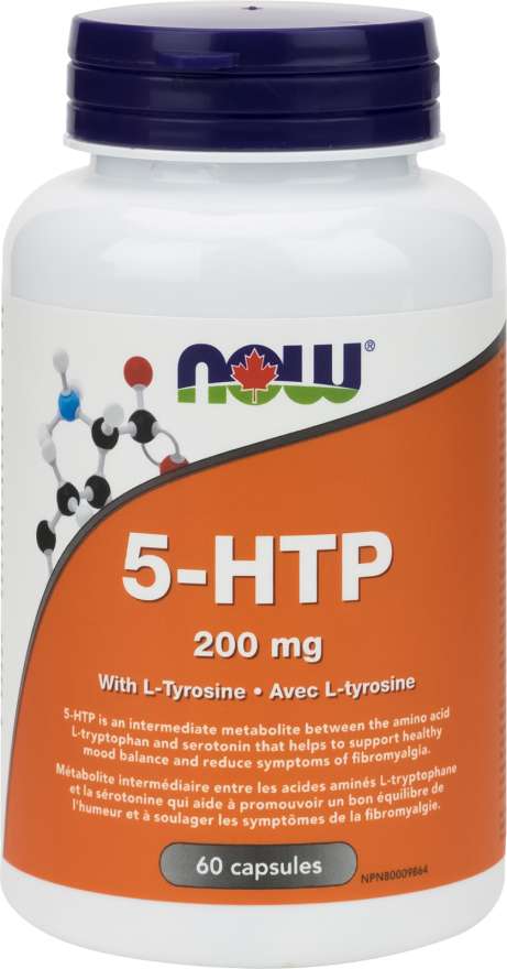 NOW: 5-HTP 200 mg with Tyrosine Capsules