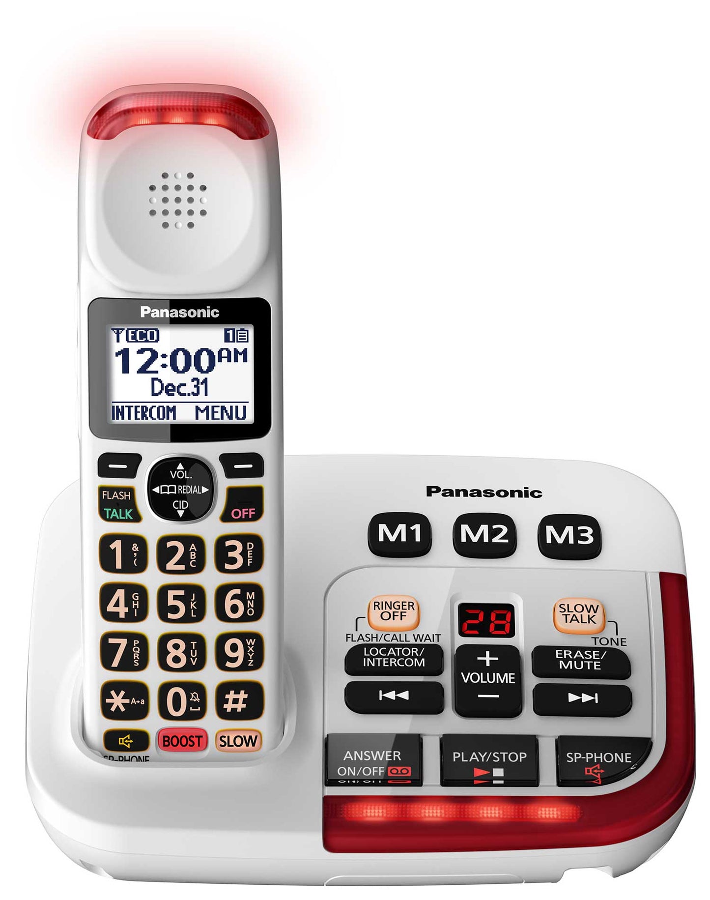Panasonic Amplified Cordless Telephone with Digital Answering Machine
