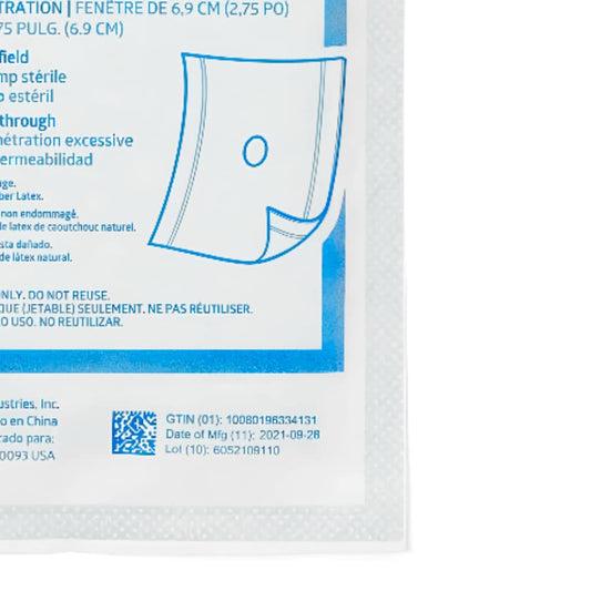 Pervious but absorbent drape