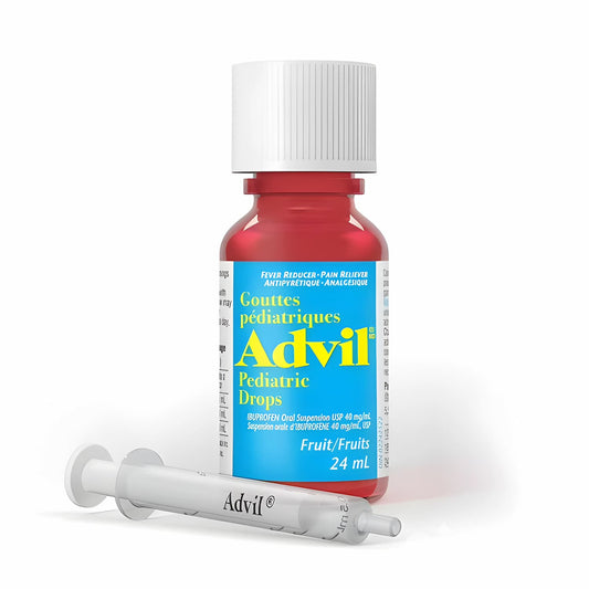 Advil Pediatric Drops for Infants for Fever and Pain Relief, Fruit, 24 mL
