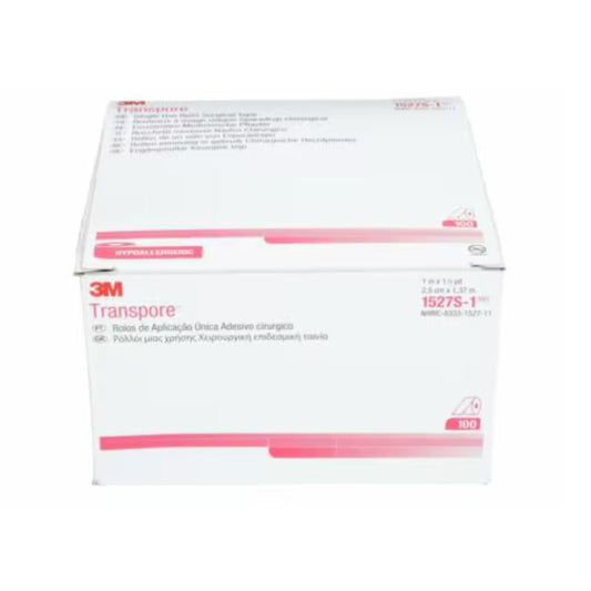 3Mâ„¢ Transporeâ„¢ Plastic Surgical Tape, Single-Patient Use, 1" x 1.5 yds