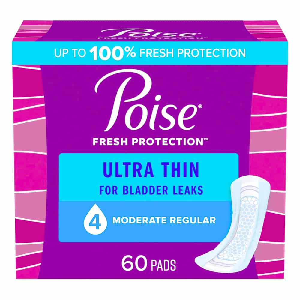 Poise Ultra Thin Regular Length Incontinence & Postpartum Pads Maximum Absorbency