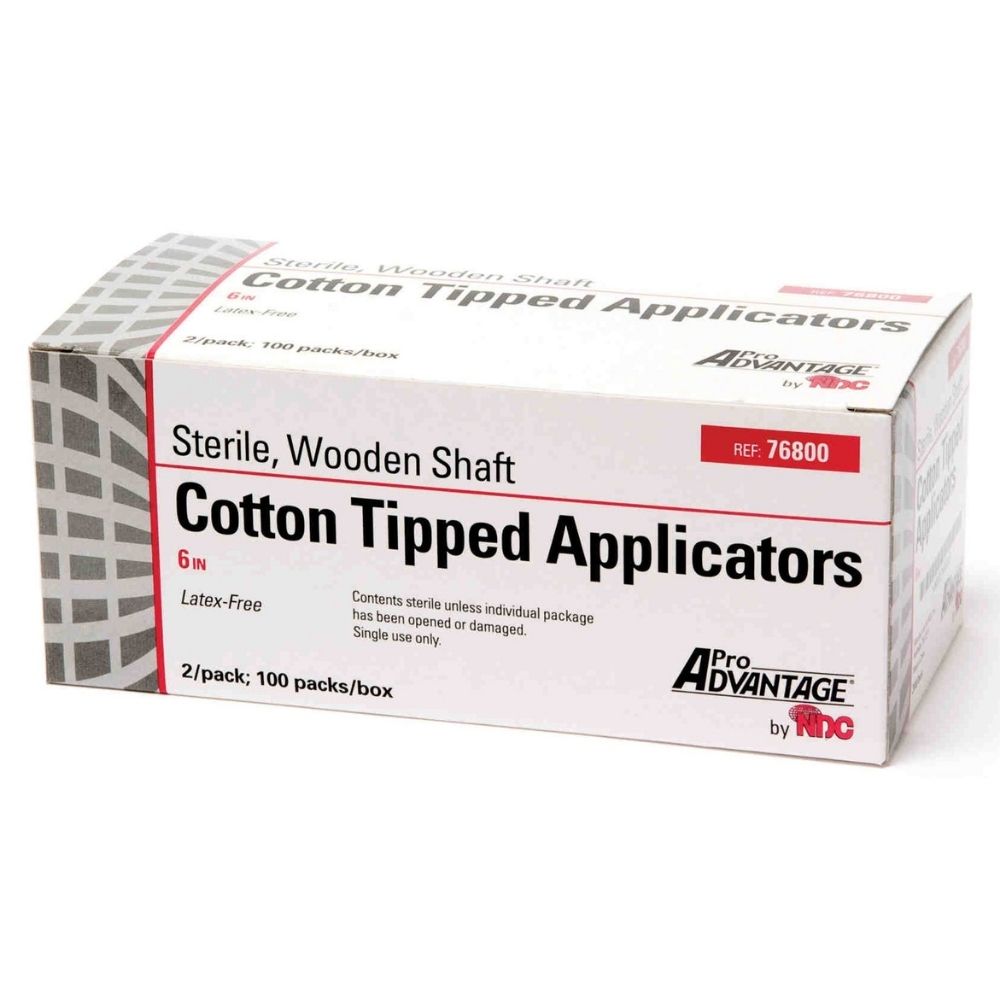 Pro Advantage® Cotton Tipped Applicators, 6" Sterile | 1 per sterile pack (Box 100 pcs)