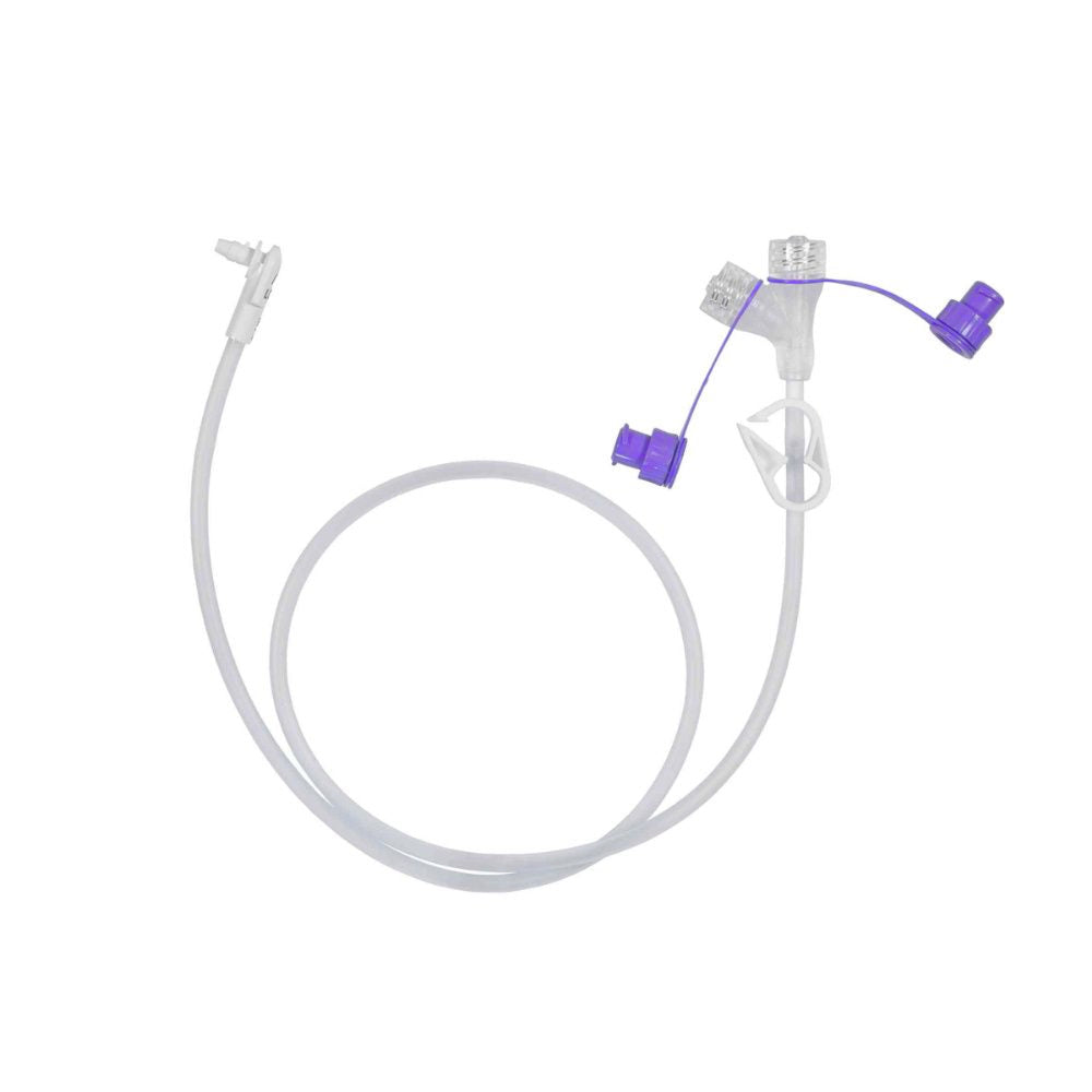 Reusable single patient extension set