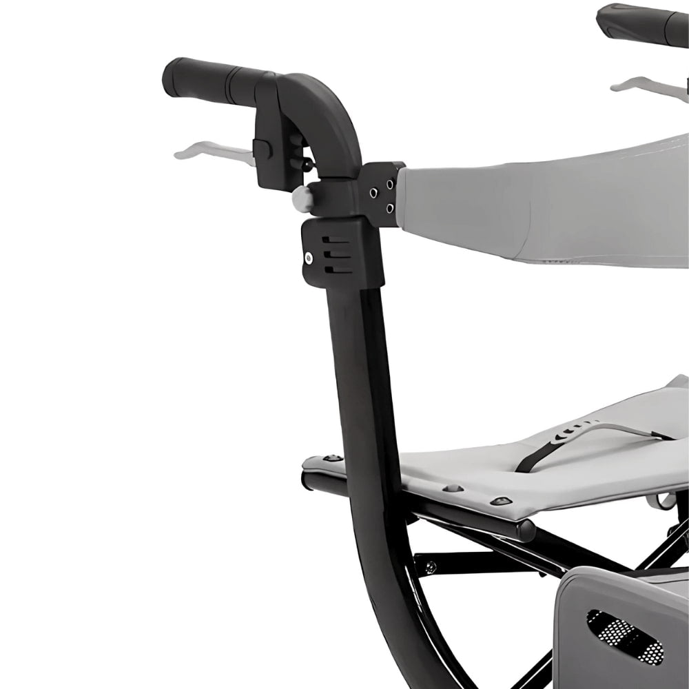 Rollator with internal brake cable