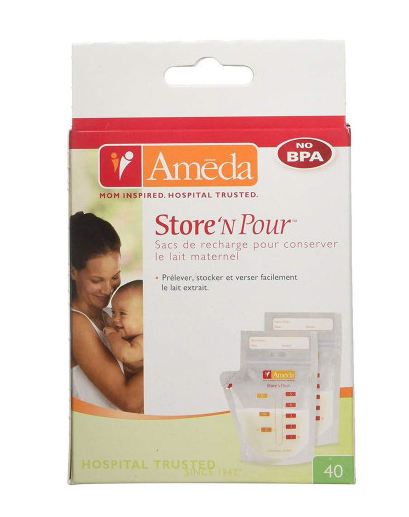 Ameda Store 'n Pour Refill 40/Pack