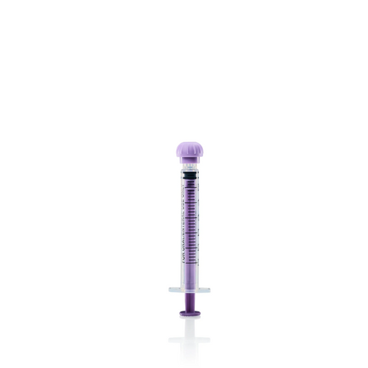 ENFit* Nubre Syringe 3mL Sterile w/ Cap (REF# 419-MM1021P)
