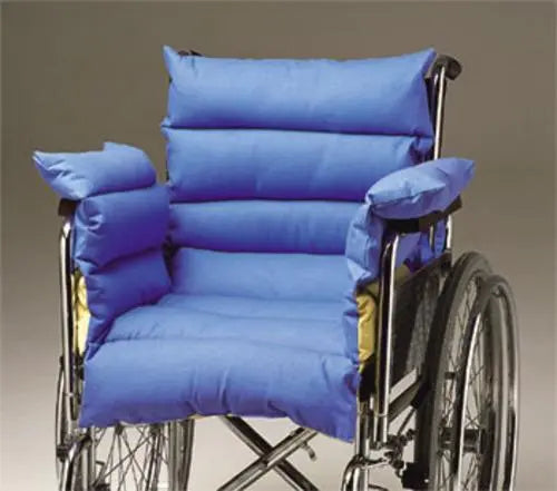 Ea/1 Wheelchair Seat Cushion, Seat/Back/Sides, Silicone Pad With Cotton Cover