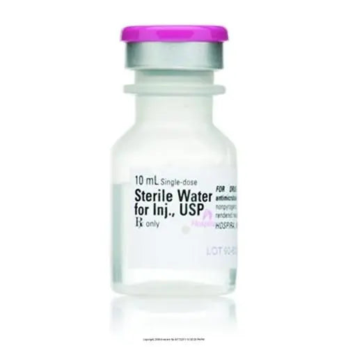 Sterile Water Solution, Injectable, 10ml Fliptop Vial - Box Of 25
