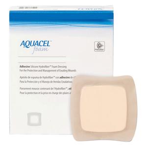 Bx/10 Aquacel Hydrofiber Foam Adhesive Dressing 10cm X 20cm (4x8)" Sterile