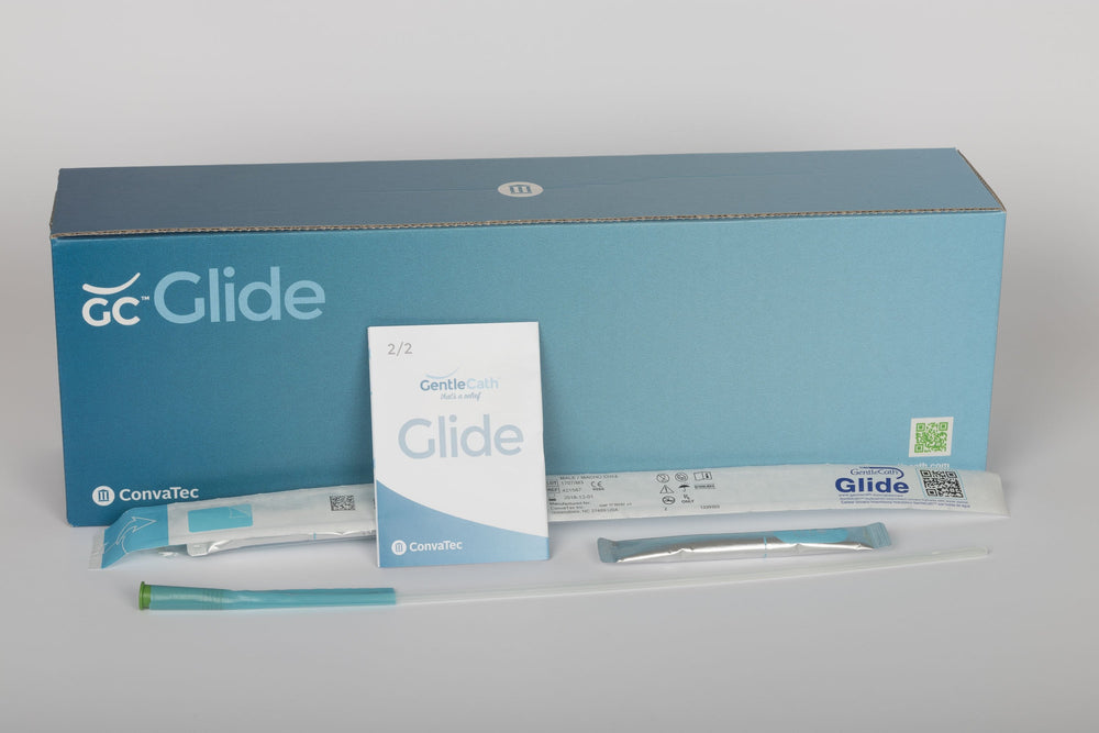 Gentlecath™ Glide Male Coud Tip Intermittent Urinary Catheter, 12 Fr - Box Of 30