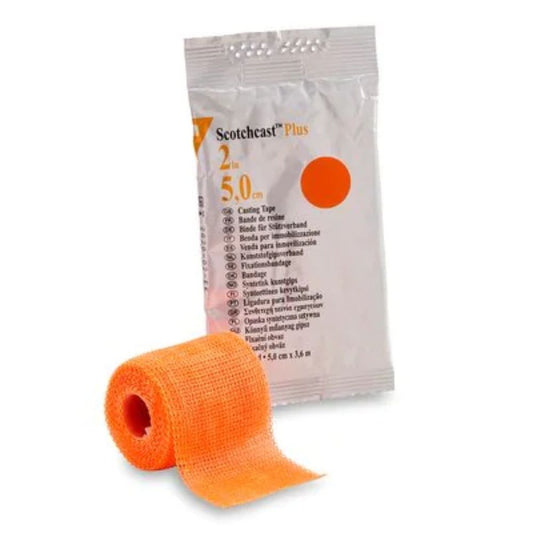3Mâ„¢ Scotchcastâ„¢ Plus Casting Tape, Bright Orange, 2" x 4yds