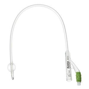 Silicone Foley Balloon catheter, 2-Way, 5cc, 14fr