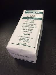 Gauze Pads 4 in.x4 in.x4ply STERILE Non-Woven, 2/pkg