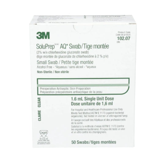3Mâ„¢ SoluPrepâ„¢ Swabstick, Alcohol Free, 2% W/V CHG