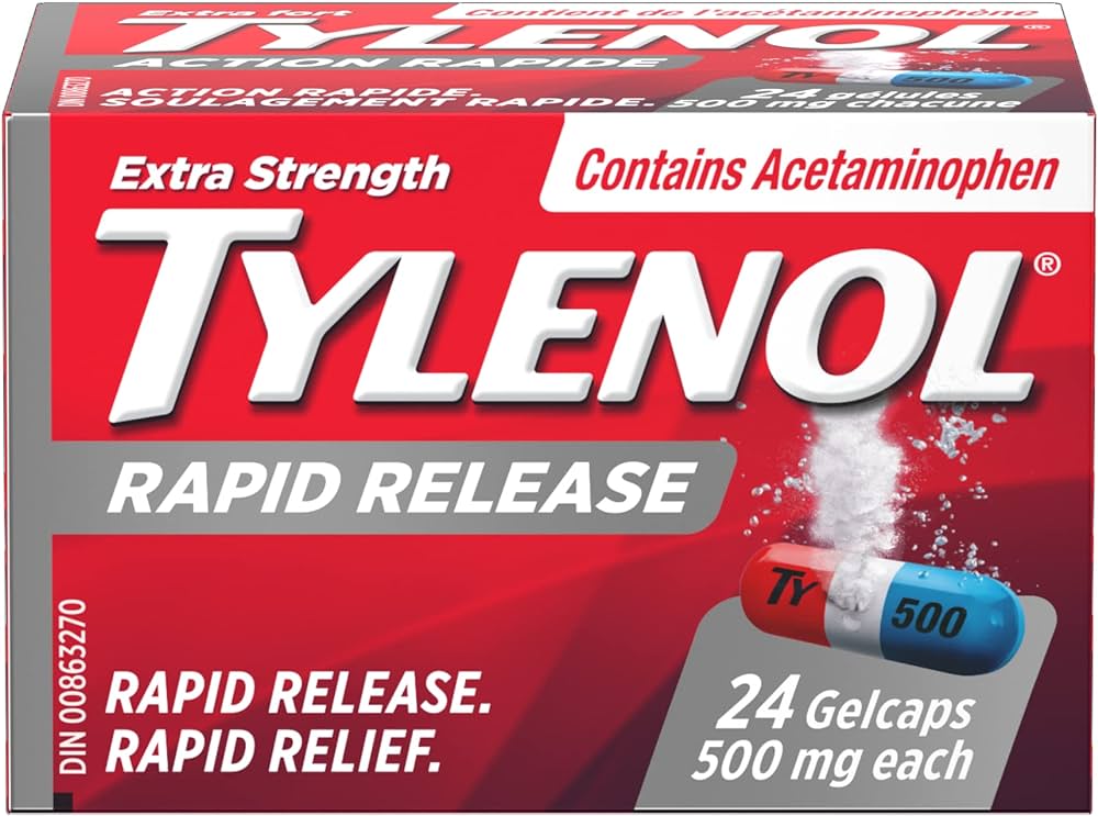 TYLENOL EXTRA STRENGTH RAPID RELEASE 24GELCAPTYLENOL EXTRA STRENGTH RAPID RELEASE 24GELCAP