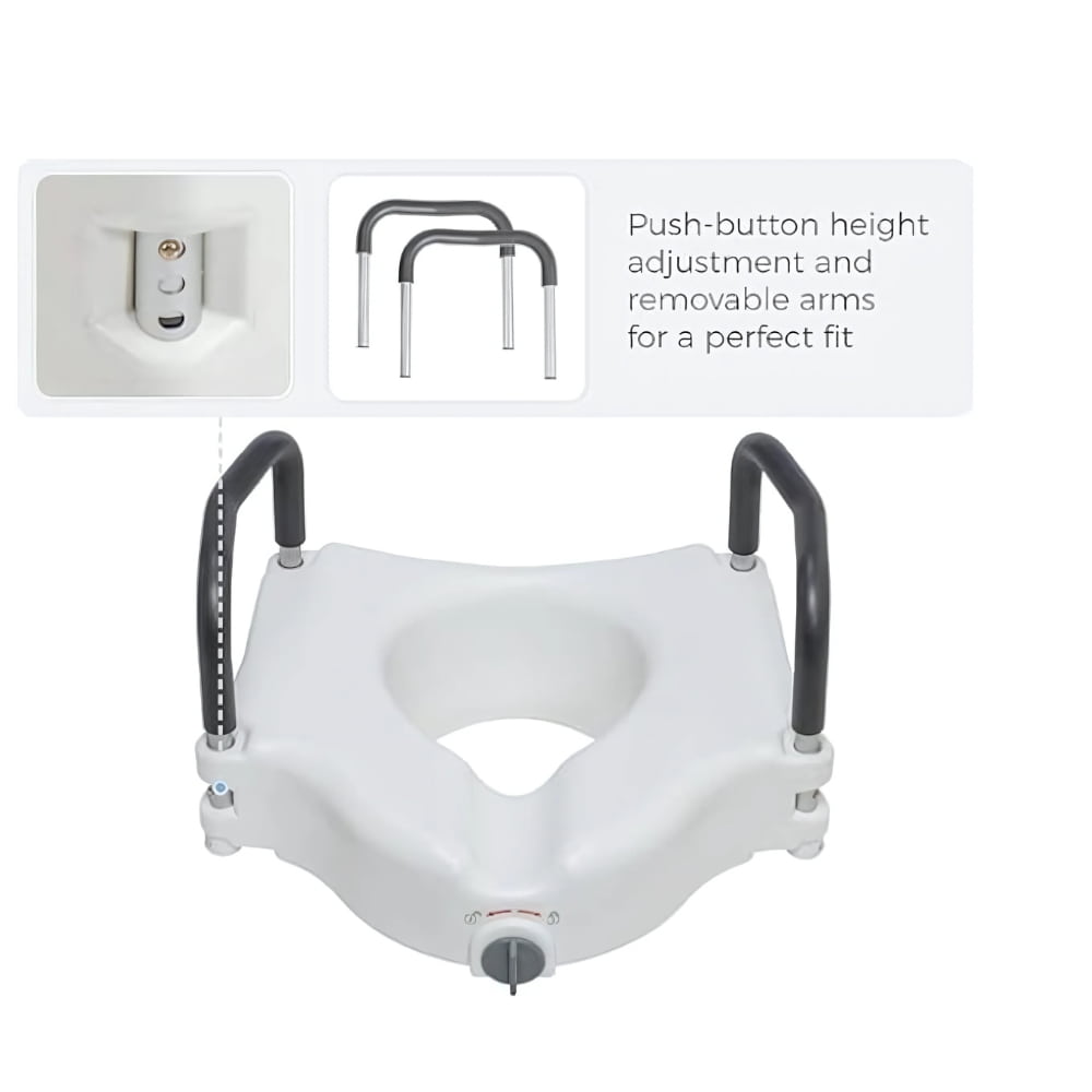 The seat is easy to clean and fits most standard toilets.