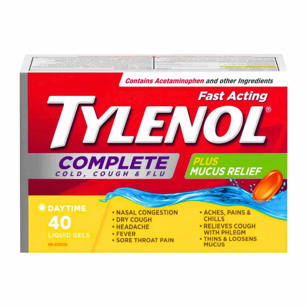 Tylenol* Complete Cold, Cough and Flu Liquid Gel Capsules - 40's� �