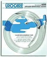 Ea/1 Clear Vinyl Drainage Tubing With Graduated Adaptor And Cap, Size 60In Length