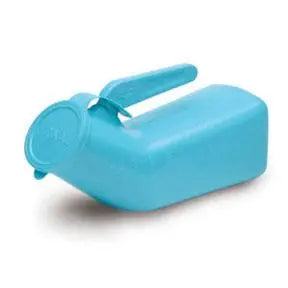 Ea/1 Hanging Male Urinal With Lid, Auto Clavable, Bue.