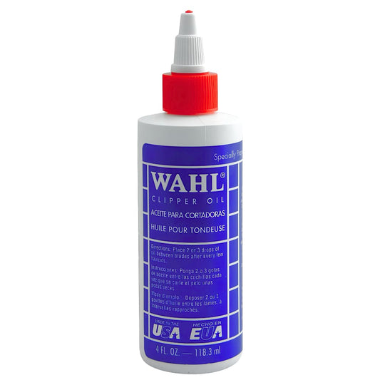 Wahl Professional Trimmer Oil Lubricant Hair Clipper Lube 4 oz Bottle (2-Pack)