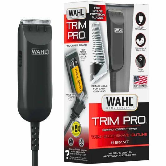 Wahl Trim Pro Compact Corded Trimmer for Men with Detachable Blades 3025731