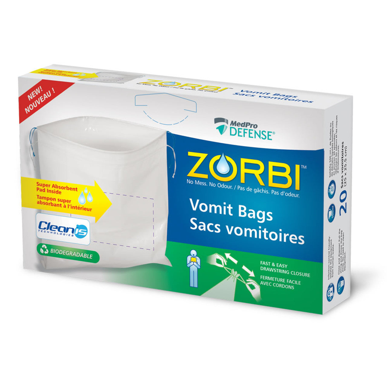 Zorbi Vomit Bag Biodegradable