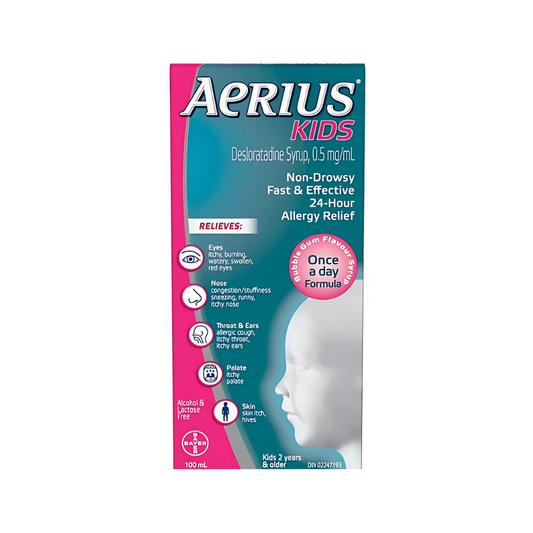 Aerius Kids Allergy Medicine - Bubblegum - 100ml