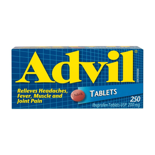 Advil Regular Strength Ibuprofen Tablets for Headaches and Pain Relief, 200 mg, 250 Count