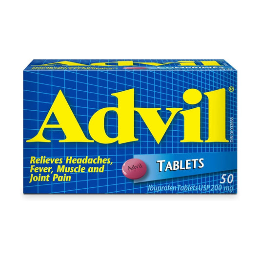 Advil Regular Strength Ibuprofen Tablets for Headaches and Pain Relief, 200 mg, 50 Count
