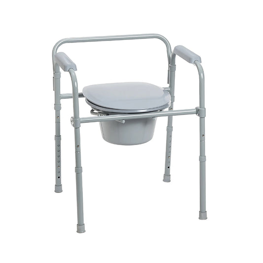 Airway Folding Steel Commode