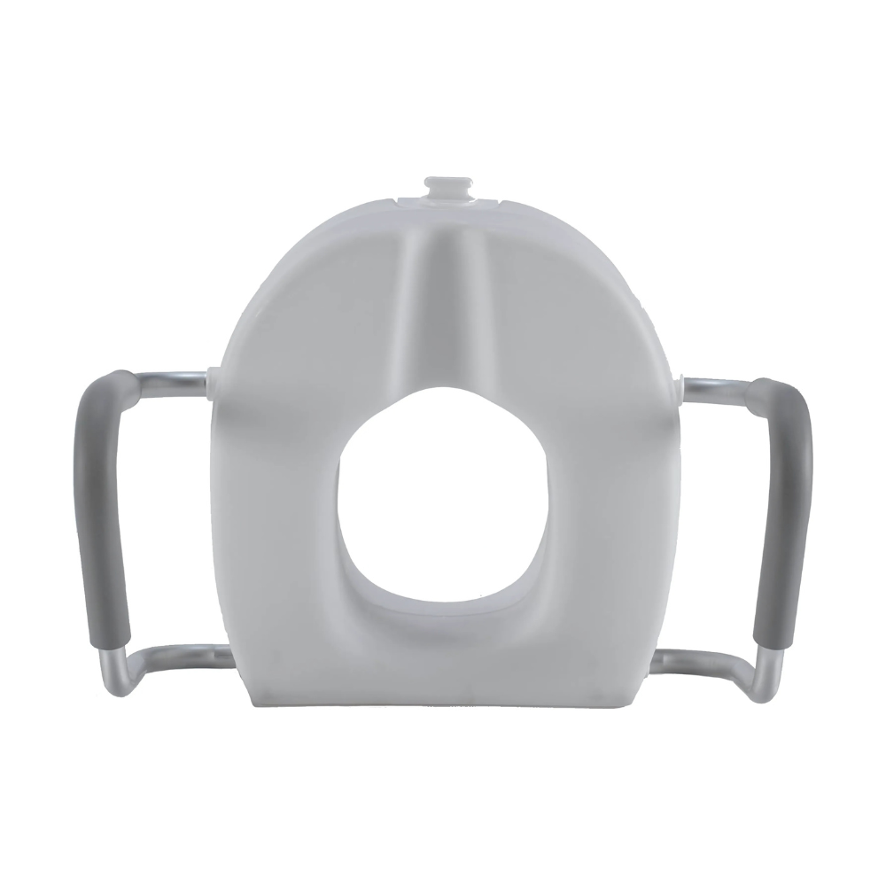 Airway Molded Raised Toilet Seat With Removable Arms