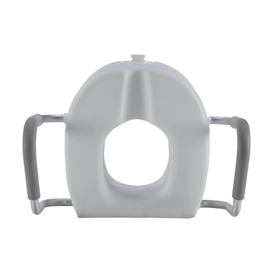 Airway Molded Raised Toilet Seat With Removable Arms