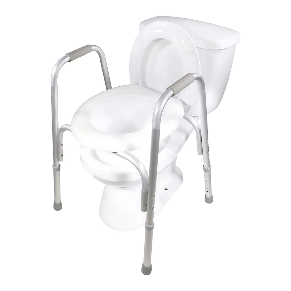 Airway Raised Toilet Seat With Safety Frame