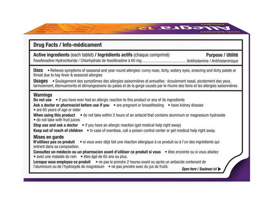 Allegra 24 Hour Allergies Tablets - 30's