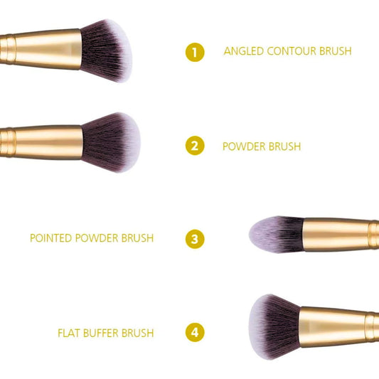 ergonomic handle makeup brush