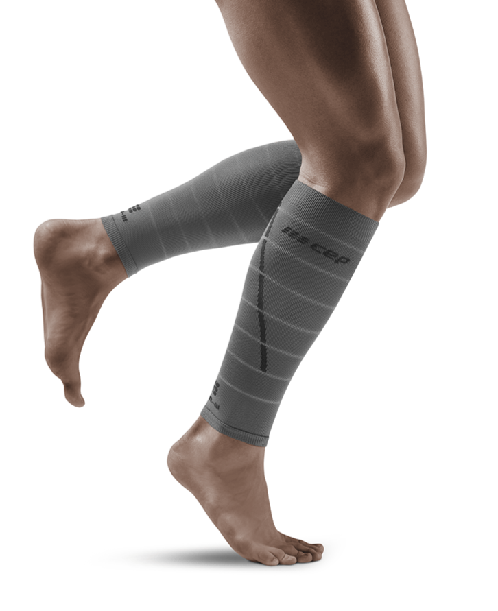 Mens Reflective Compression Calf Sleeves 20-30mmHg