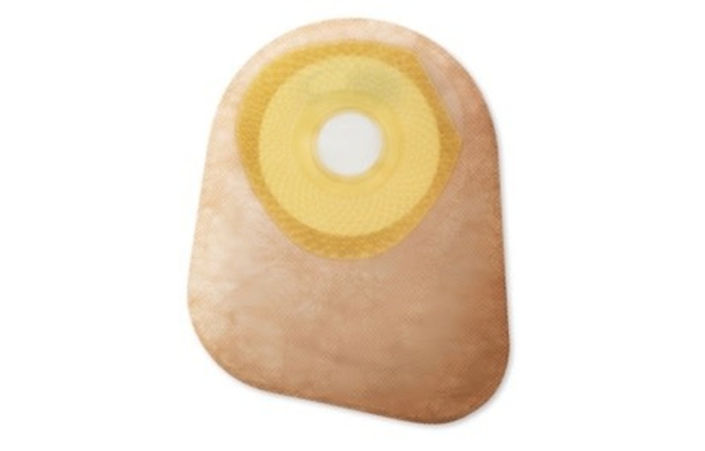 PREMIER ONE-PIECE FLAT SKIN BARRIER 7" CLOSED POUCH BEIGE SOFTFLEX,WITH FILTER PRE-CUT 1-3/16" BX/30