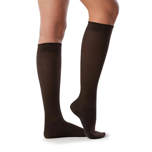 All Season Merino Wool Compression Socks, Women, Black - Size A