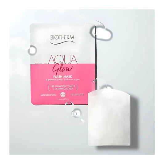 Aqua Glow Flash Mask Moisturizing Face sheet with Vitamin C